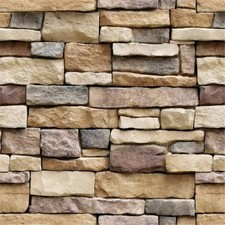 Yancorp 18"x120" Brick Wallpaper Peel and Stick Modern 18" x 120", Brown