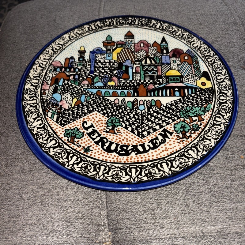 Armenian Ceramic Jerusalem Plate
