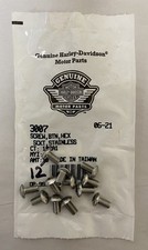 12-harley-davidson Oem Hex Socket Button Head Screws Stainless Pn 3007 S582 12-harley-davidson Oem Hex Socket Button Head Screws Stainless Pn 3007 S582