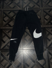 Nike Boys Activewear Jogger Trousers Size S Black Drawstring Elastic Waist