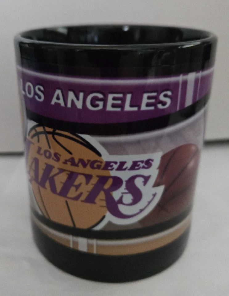 洛杉矶湖人队黑色标准尺寸咖啡杯篮球 — 第 2/4 张图片