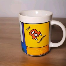 Monopoly Mug Game Board Coffee Cup. Sherwood Brands 10 Oz