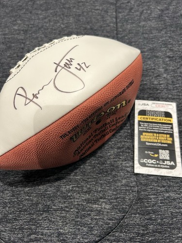 Ronnie Lott Autographed Football - JSA COA CH28177 - Picture 2 of 4