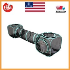 Durable Nylon Mesh Cat Tunnel  Playset for Indoor  Outdoor Use   64" Long