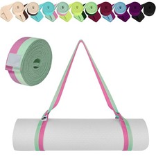 Yoga Mat Holder Strap, Adjustable Sling, Mat Carrier, 30 Colors, Multicolor