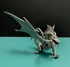 Meier Rawcliffe Pewter Angry Gold Gargantuan Dragon Diorama Mini Figurine AD&D