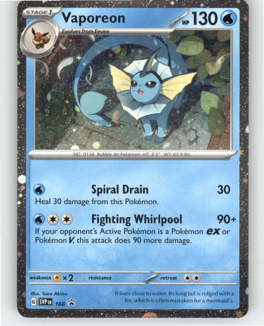 Vaporeon (Cosmos Holo) 168 Promo Scarlet & Violet Promo Pokemon