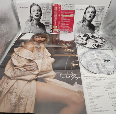 TAYLOR SWIFT Reputation First Press Limited Japan Special Ed. CD+DVD+Poster(5,6)