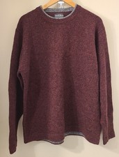 WoolRich Mens Size Large Red Pullover Sweater Wool Blend