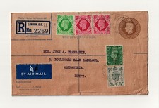 GREAT BRITAIN,  1940 POSTALCOVER FROM LONDON TO ALEXANDRIA EGYPT