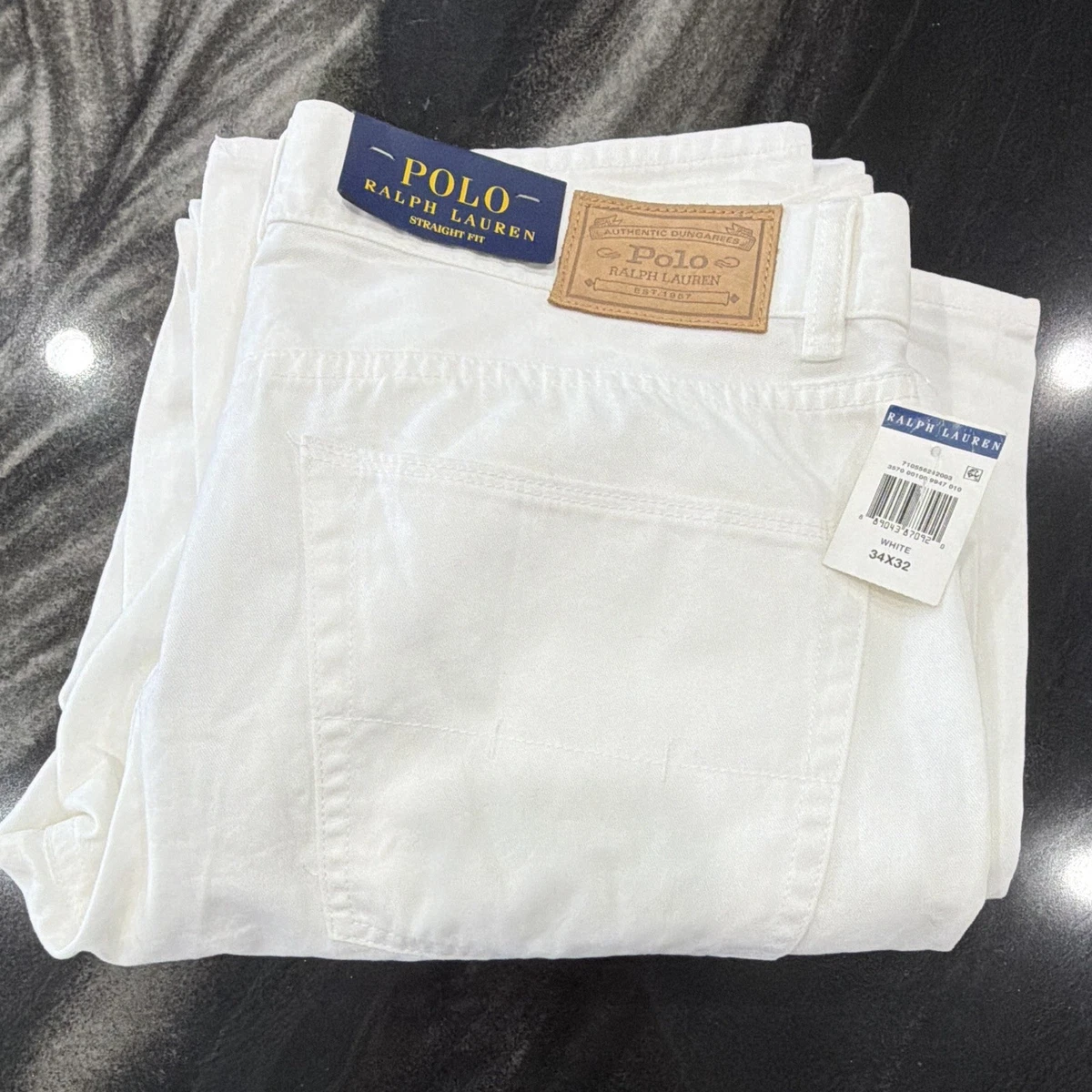 Polo Ralph Lauren Mid (10-12 in) Rise White Jeans for Men for sale