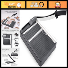 Heavy Duty 12" Paper Cutter Trimmer - Guillotine Slicer with Safety Guard, 12 Sh