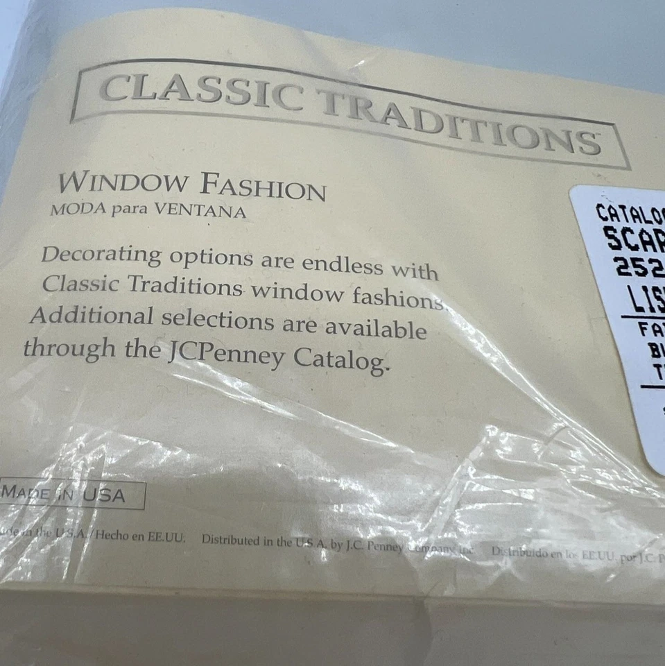 Classic Traditions Lisette Window Scarf Cream Beige 252in X 60in Lightweight - Image 3 of 4