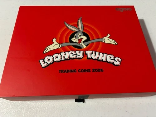 agoro Looney Tunes 2026 Silver Bar Set 2 oz .999 Bugs Bunny & Roadrunner Witch
