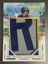 2025 Panini Boys Of Summer Kellon Lindsey JPM-KL /25 Bookend Jumbo Patch LA