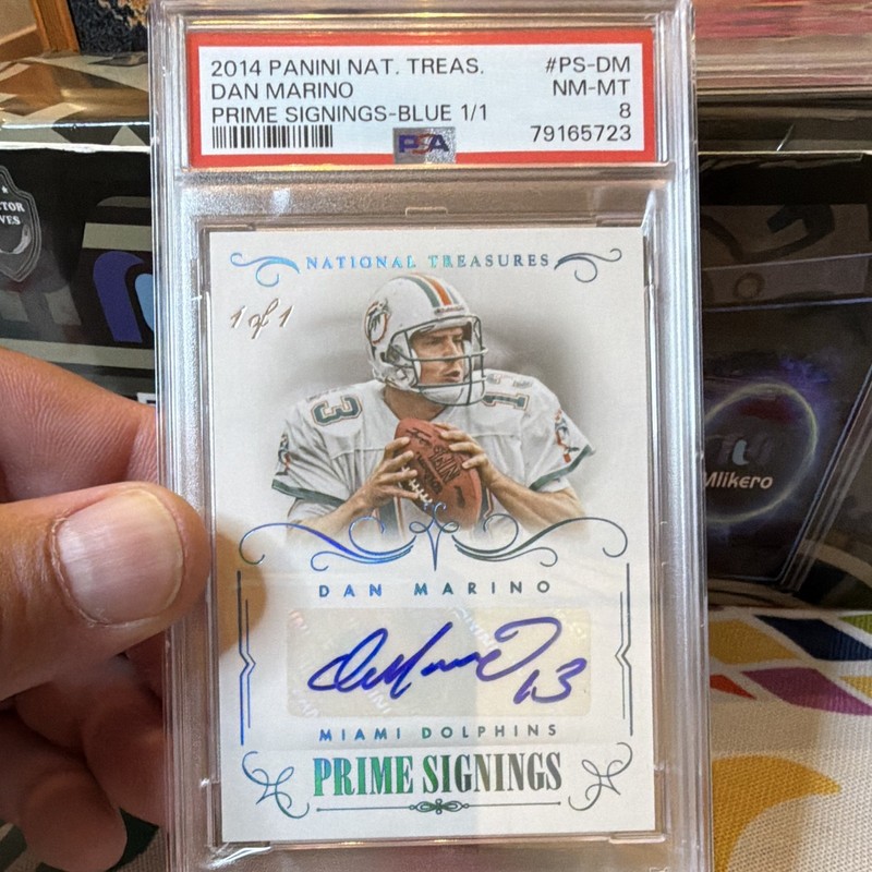 Panini 2014 National Treasures Prime Signings Dan Marino PS-39 1/1 legend