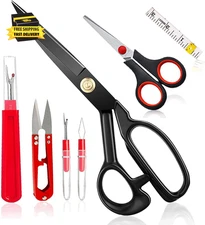 Fabric Scissors Tailor Sewing Shears, 9-Inch Heavy Duty Scissors for Cutting Fab