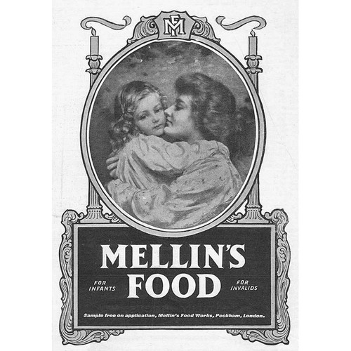 MELLIN'S FOOD Lady & Child Theme - Edwardian Advertisement 1905