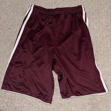 Adidas 3 Stripe Shorts Maroon kids Size L 13/14