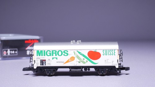 Spur Z Märklin 80316 Insider Jahrewagen 2006 Kühlwagen MIGROS DB in OVP #BK_448 | Condition: Gebraucht