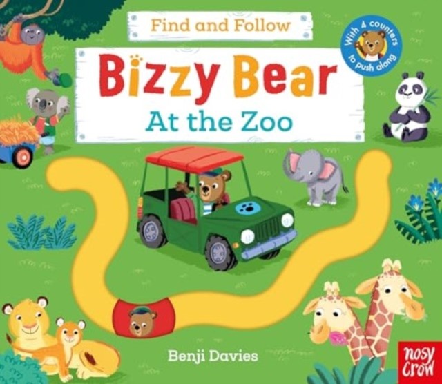 Bizzy Bear: Find and Follow At the Zoo (Board book)