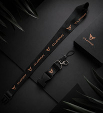 CUPRA Schl&uuml;sselband / Lanyard &ndash; Farbmix: Schwarz / Kupfer