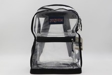 JanSport 25L 17.3'' Clear Backpack: TPU Shell, Lightweight, 1-Bottle Holder