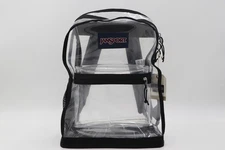 JanSport 25L 17.3'' Clear Backpack: TPU Shell, Lightweight, 1-Bottle Holder