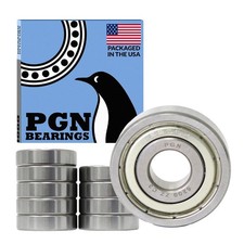 PGN 10 Pack 6200-ZZ Bearing - Lubricated Chrome Steel Sealed Ball Bearing -...