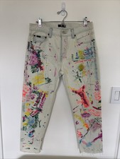 Polo Ralph Lauren Womens ivory Paint Splatter...