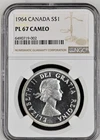 Canada 1964 Silver Dollar NGC PL 67 Cameo