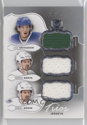 2016-17 The Cup Trios Jerseys 25/25 Loui Eriksson Henrik Sedin Daniel HOF 0g6c