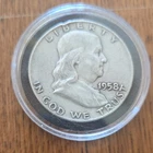 1958 Franklin Half Dollar 50C Silver Coin Uncertified