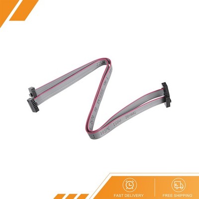 2 x IDC 10Pins Connector Flat Ribbon Cable Female Connector 20cm 1.27mm Pitch