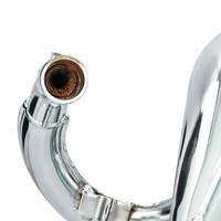 Topf 50 Voca Cross Chrom FüR Rieju 50 MRT (High-End - Schwarzer Alu-SchalldäMp
