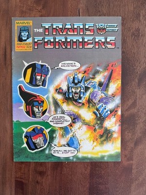 Transformers #102 UK Foreign Edition Comic Book - HTF Even in the UK!