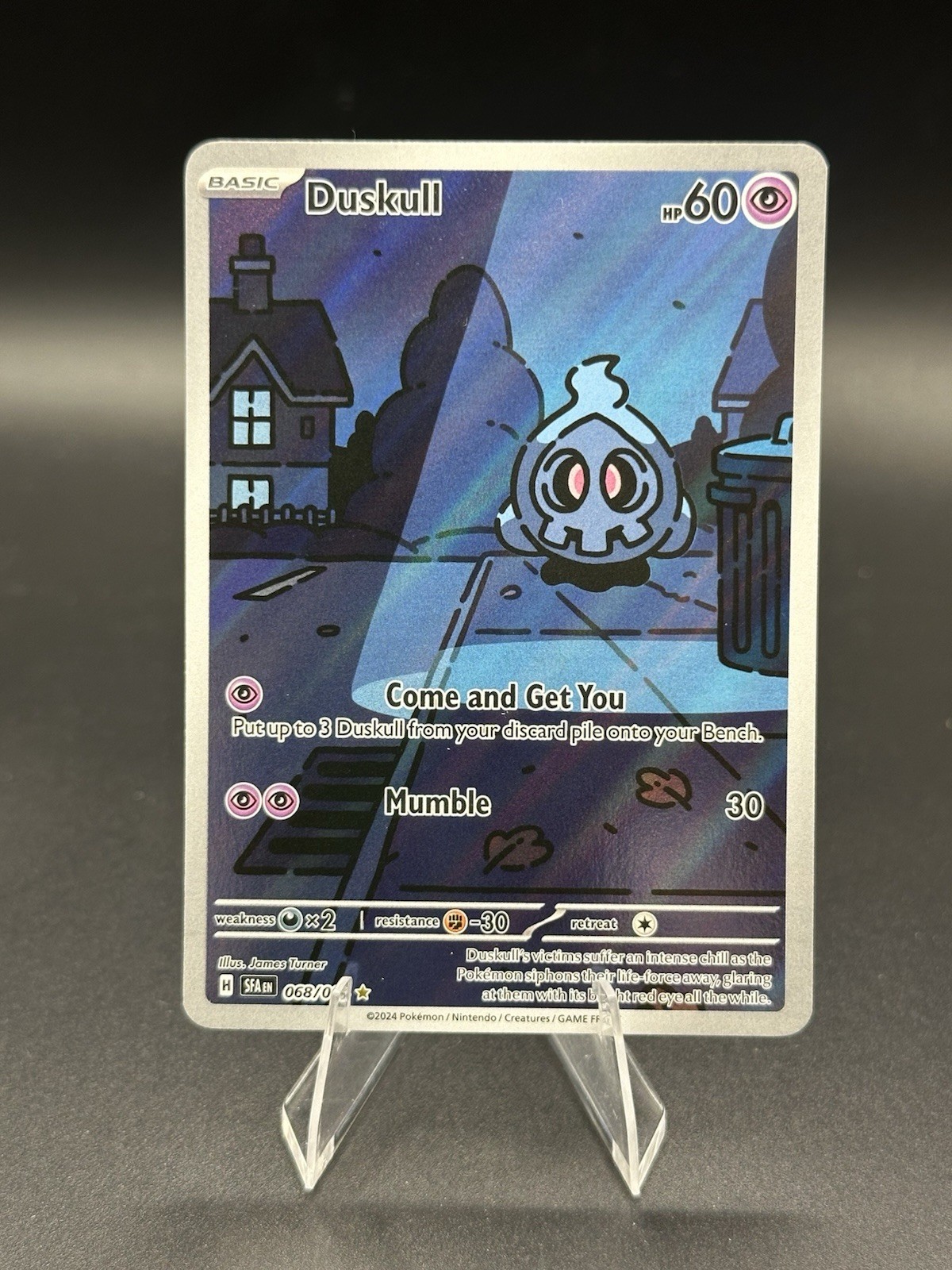 2025 Pokemon Shrouded Fable Duskull #068/064 Illustration Rare IR Holo NM Raw