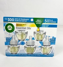 Air Wick Scented Essential Oil 5 Refills Fres...