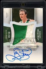 2004-05 Upper Deck Exquisite Collection #LL-LB Larry Bird on card Auto Patch /50