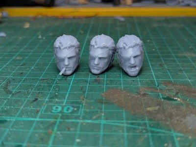 Venom Snake 3x Pack Metal Gear Heads For Marvel Legends Action Figures Gi Joe