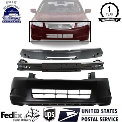 Bumper Cover and Bumper Absorber Kit For 08-10 Honda Accord 4Cyl 2.4L Eng. Sedan