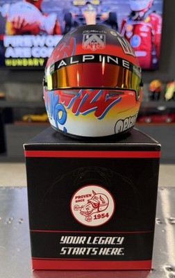 Mini-casque Esteban Ocon 2025 - Réplique à l'échelle 1:2