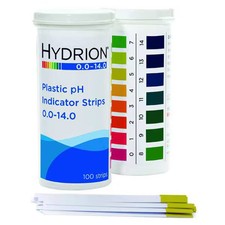 Plastic pH Indicator Strips, Spectral, Range 0 to 14 pH, Test Strips 2 3/4 in L