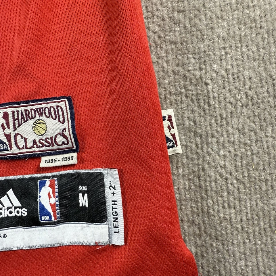 Miami Heat Basketball Jersey Mens Medium Red NBA Adidas Hardwood Classics James - Image 3 of 4