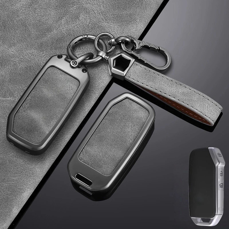 Funda Carcasa Llavero Coche Aleación Zinc Cuero Para KIA Forte K3 Rio5 Cerato Sportage Foto 4 de 4