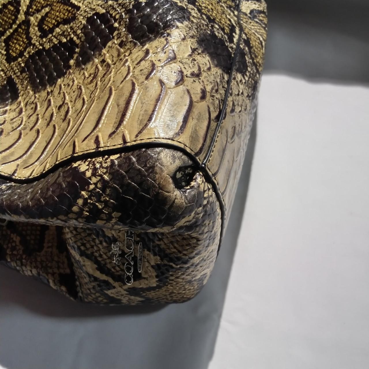 Python Pattern Shoulder Bag Model Number Beige X … - image 9