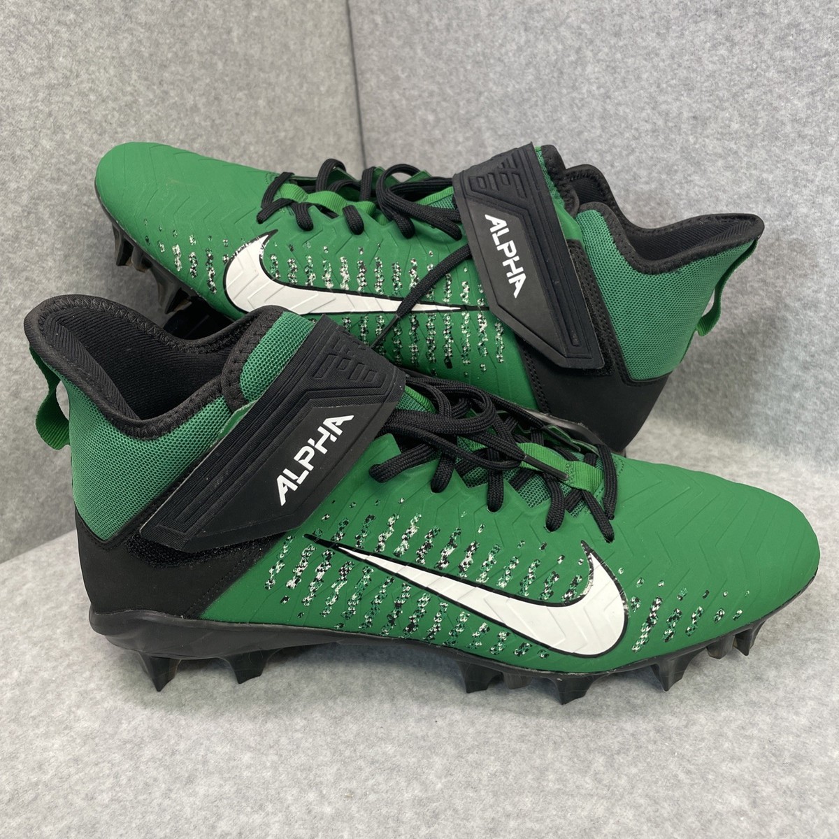 Men's 10 Nike Alpha Menace Pro2 Mid AQ3209-301 Pine Green Black