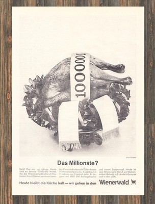 Wienerwald - Reklame Werbeanzeige Original-Werbung 1966 (3)