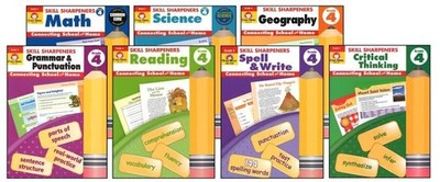 4th Grade 7-Subject Workbook Bundle Homeschool Curriculum 4