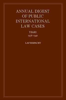 International Law Reports Lauterpacht Hardback 9780521463546 Volume 9